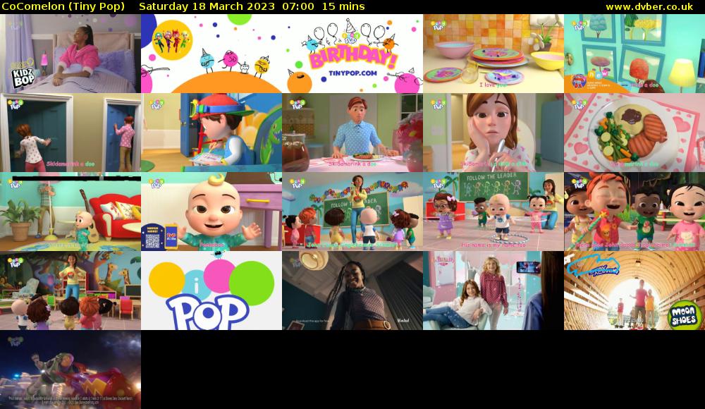 CoComelon (Tiny Pop) Saturday 18 March 2023 07:00 - 07:15