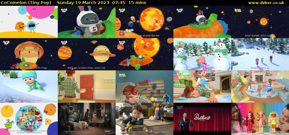 CoComelon (Tiny Pop) Sunday 19 March 2023 07:45 - 08:00