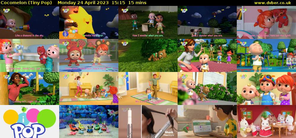 CoComelon (Tiny Pop) Monday 24 April 2023 15:15 - 15:30