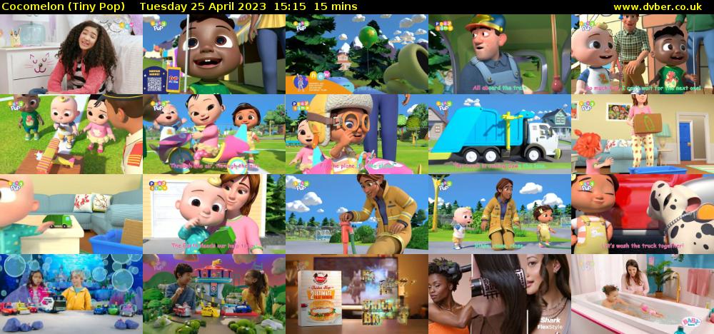 CoComelon (Tiny Pop) Tuesday 25 April 2023 15:15 - 15:30