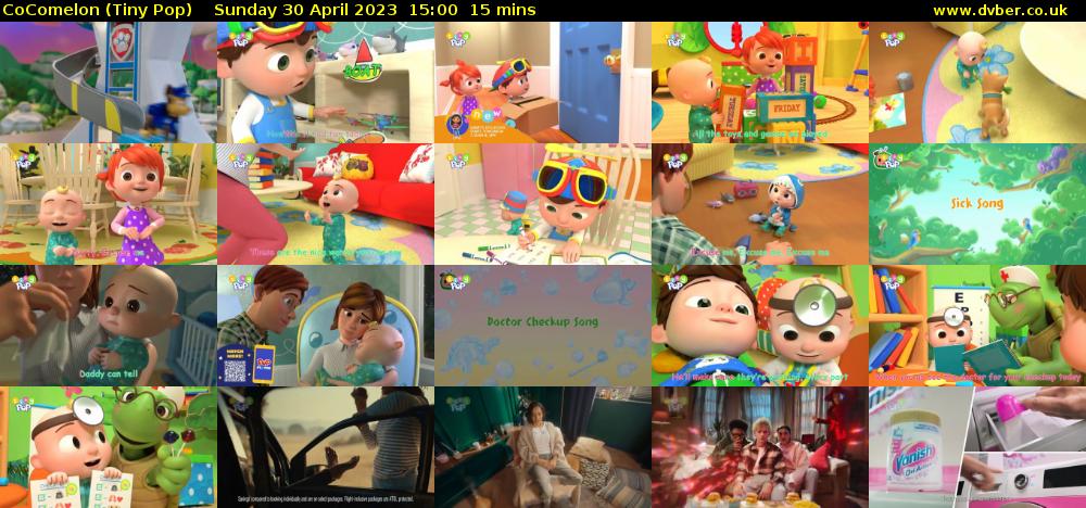 CoComelon (Tiny Pop) Sunday 30 April 2023 15:00 - 15:15