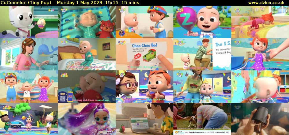 CoComelon (Tiny Pop) Monday 1 May 2023 15:15 - 15:30