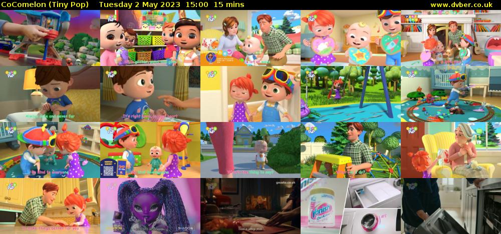 CoComelon (Tiny Pop) Tuesday 2 May 2023 15:00 - 15:15