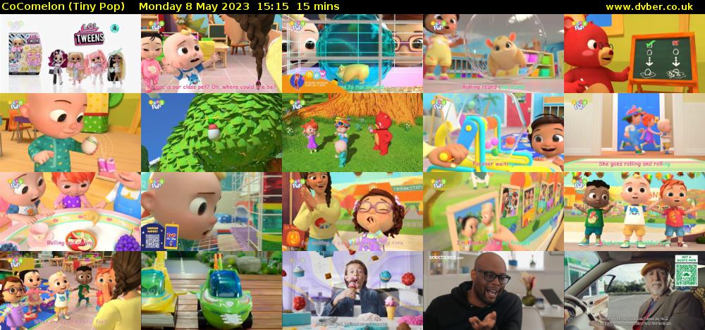 CoComelon (Tiny Pop) Monday 8 May 2023 15:15 - 15:30