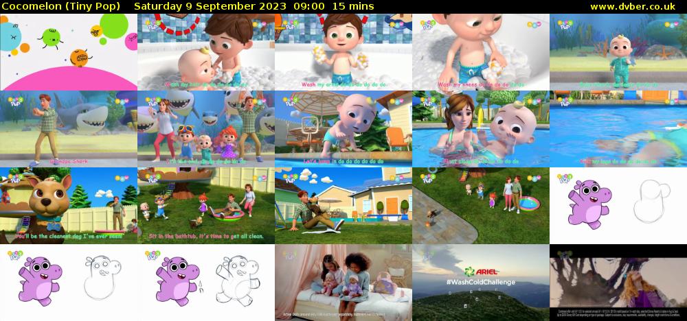 CoComelon (Tiny Pop) Saturday 9 September 2023 09:00 - 09:15