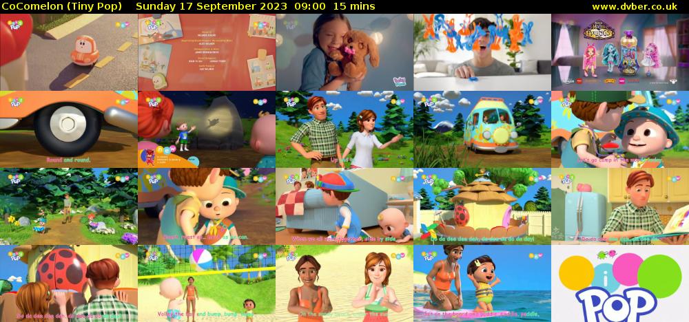 CoComelon (Tiny Pop) Sunday 17 September 2023 09:00 - 09:15