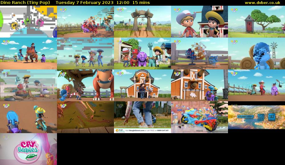 Dino Ranch (Tiny Pop) Tuesday 7 February 2023 12:00 - 12:15
