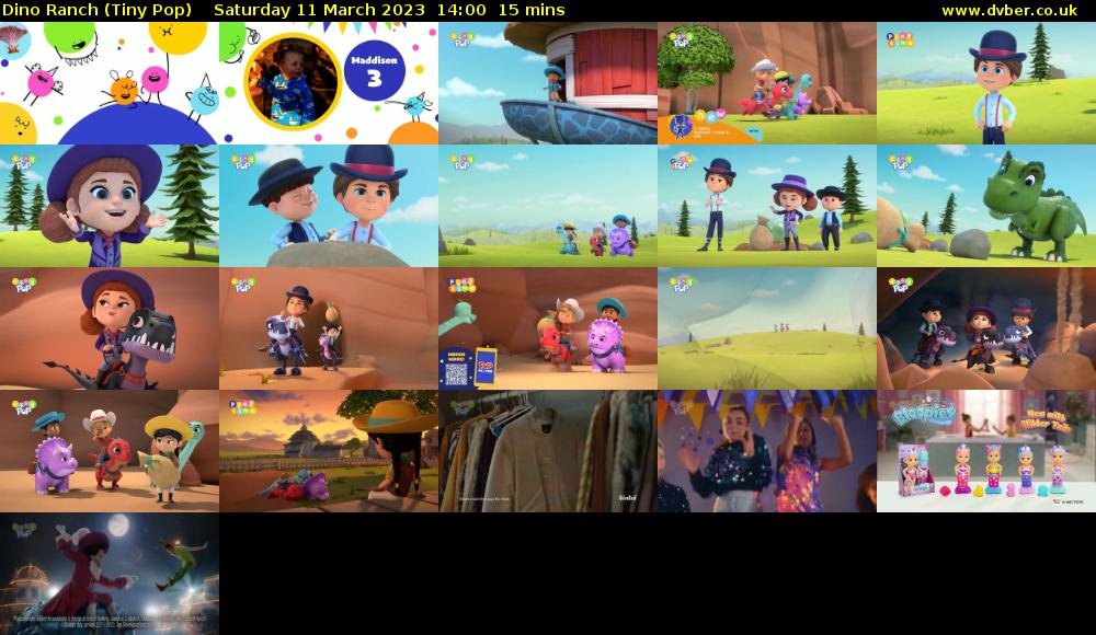 Dino Ranch (Tiny Pop) Saturday 11 March 2023 14:00 - 14:15