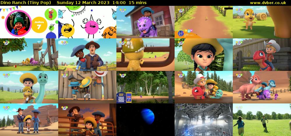 Dino Ranch (Tiny Pop) Sunday 12 March 2023 14:00 - 14:15