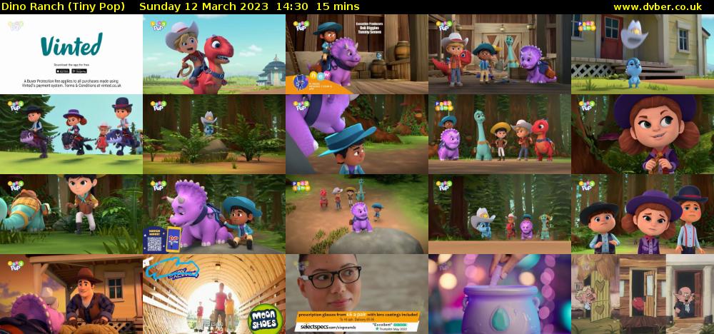 Dino Ranch (Tiny Pop) Sunday 12 March 2023 14:30 - 14:45