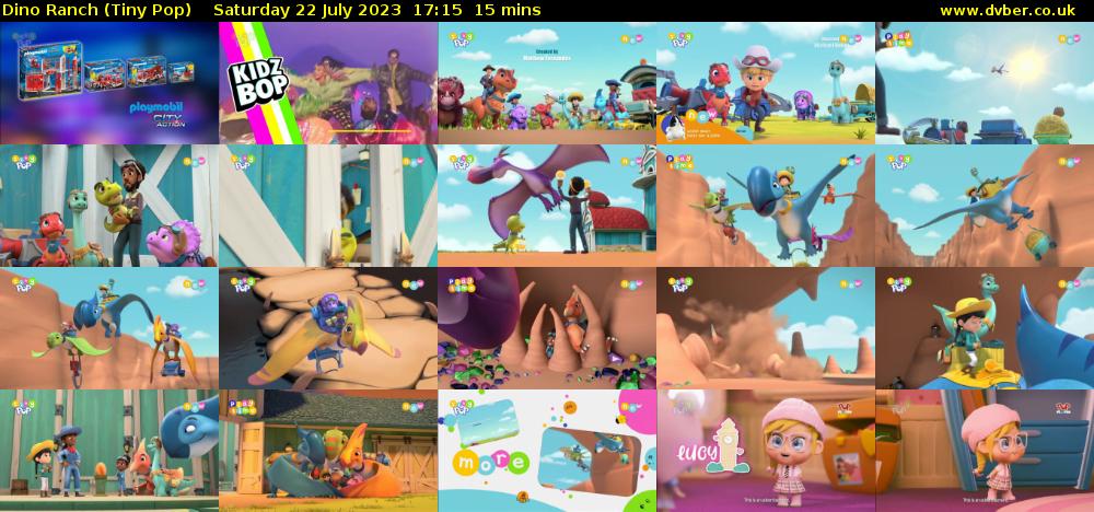 Dino Ranch (Tiny Pop) Saturday 22 July 2023 17:15 - 17:30