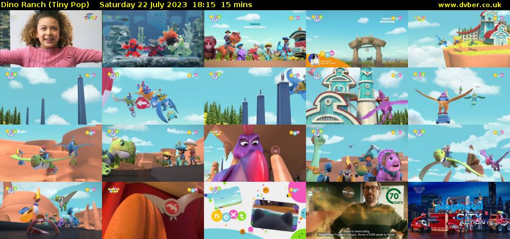 Dino Ranch (Tiny Pop) Saturday 22 July 2023 18:15 - 18:30