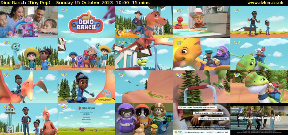 Dino Ranch (Tiny Pop) Sunday 15 October 2023 10:00 - 10:15