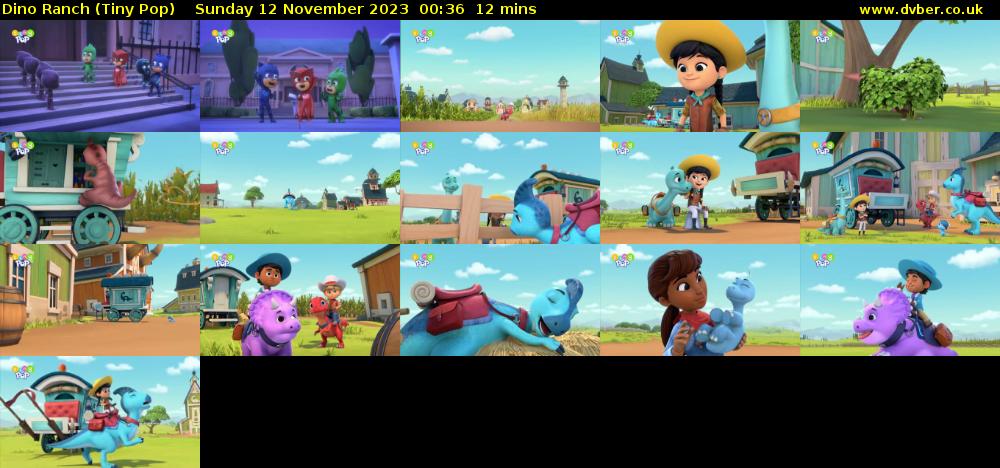 Dino Ranch (Tiny Pop) Sunday 12 November 2023 00:36 - 00:48