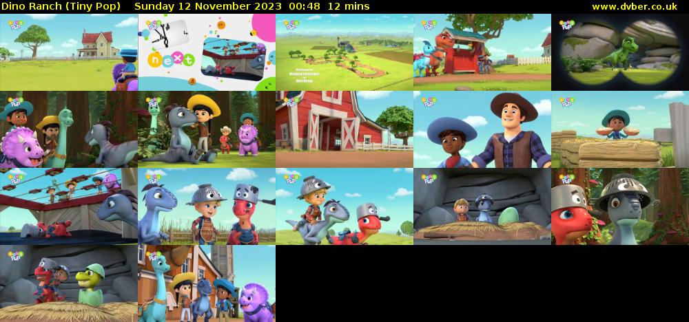 Dino Ranch (Tiny Pop) Sunday 12 November 2023 00:48 - 01:00