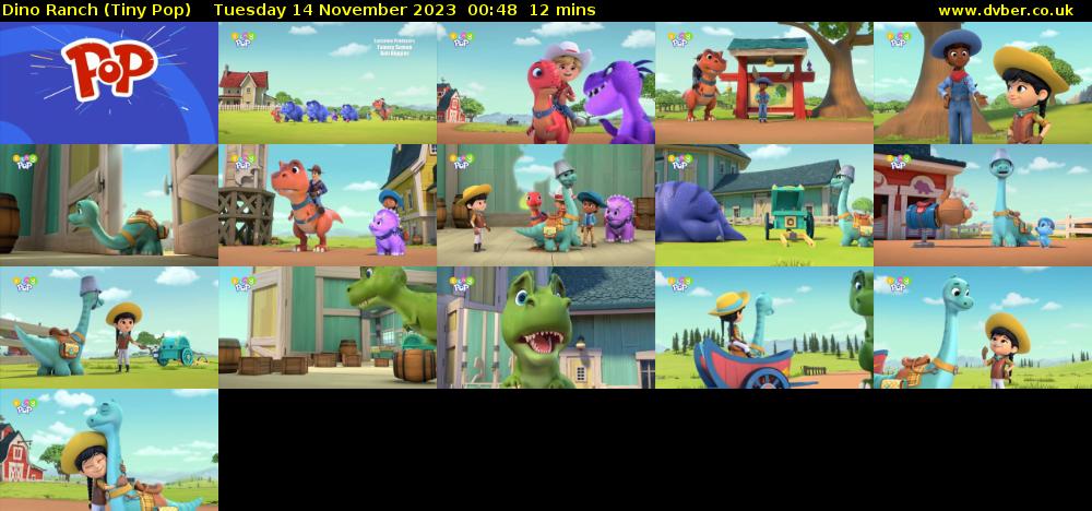 Dino Ranch (Tiny Pop) Tuesday 14 November 2023 00:48 - 01:00