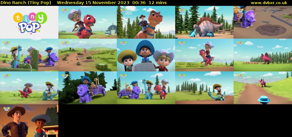 Dino Ranch (Tiny Pop) Wednesday 15 November 2023 00:36 - 00:48