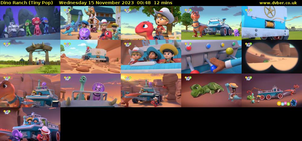 Dino Ranch (Tiny Pop) Wednesday 15 November 2023 00:48 - 01:00