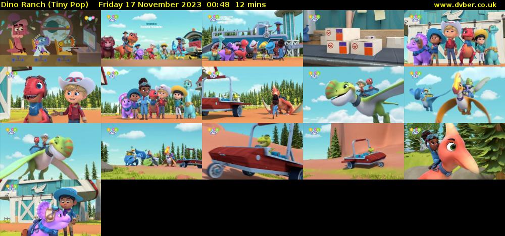 Dino Ranch (Tiny Pop) Friday 17 November 2023 00:48 - 01:00
