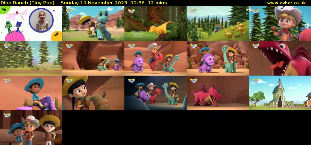 Dino Ranch (Tiny Pop) Sunday 19 November 2023 00:36 - 00:48