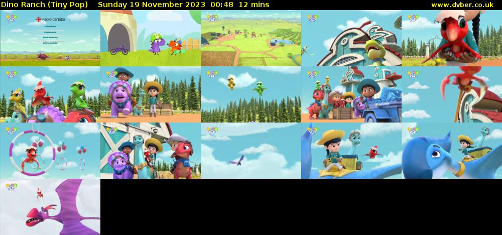 Dino Ranch (Tiny Pop) Sunday 19 November 2023 00:48 - 01:00