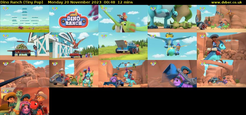 Dino Ranch (Tiny Pop) Monday 20 November 2023 00:48 - 01:00