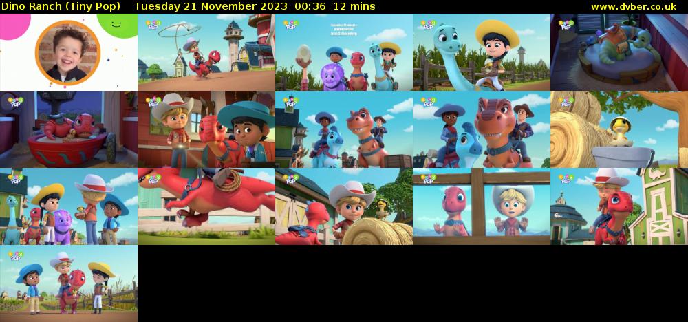 Dino Ranch (Tiny Pop) Tuesday 21 November 2023 00:36 - 00:48