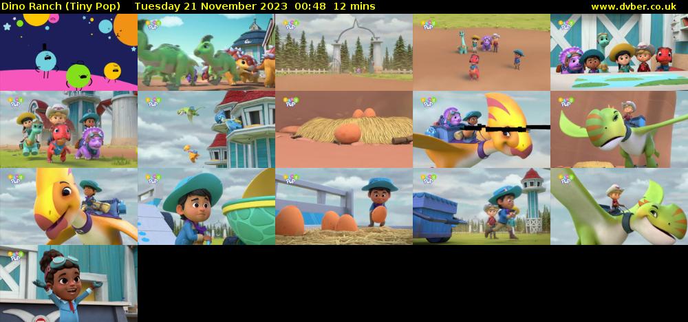 Dino Ranch (Tiny Pop) Tuesday 21 November 2023 00:48 - 01:00