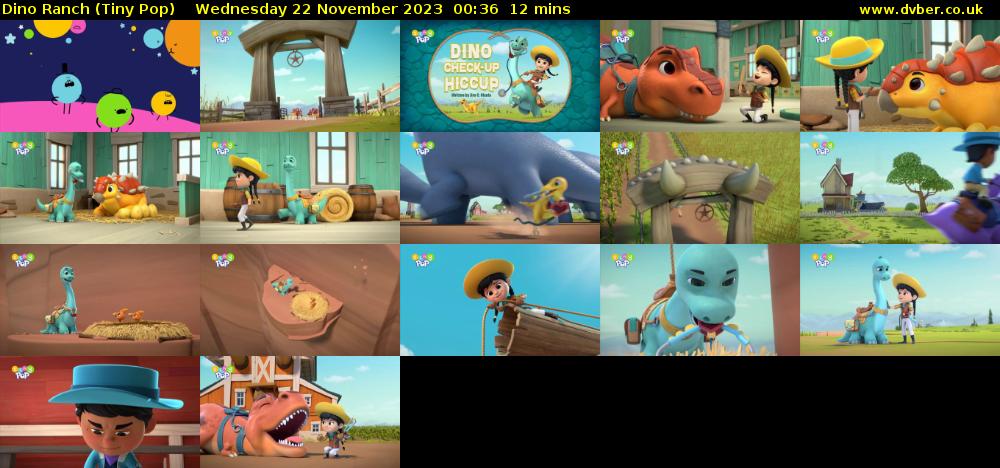 Dino Ranch (Tiny Pop) Wednesday 22 November 2023 00:36 - 00:48
