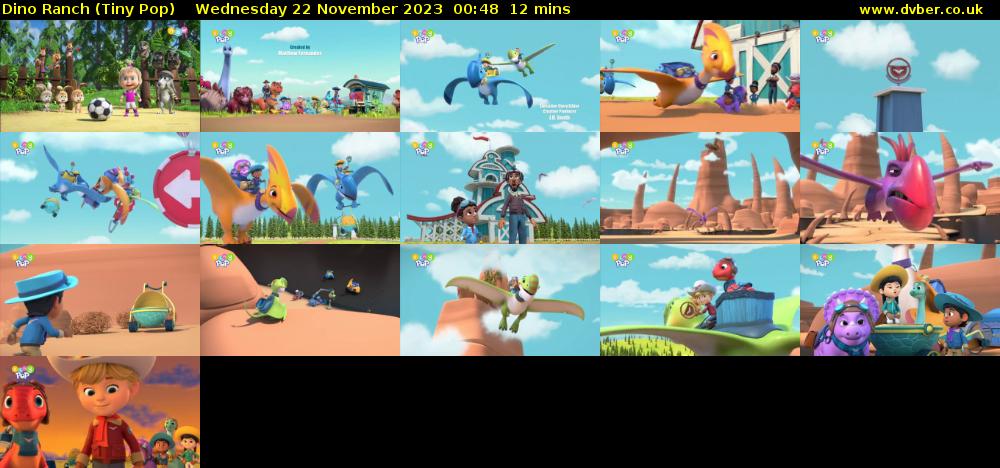 Dino Ranch (Tiny Pop) Wednesday 22 November 2023 00:48 - 01:00