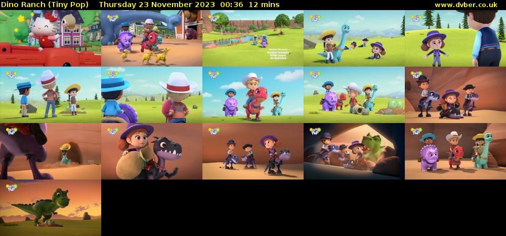 Dino Ranch (Tiny Pop) Thursday 23 November 2023 00:36 - 00:48