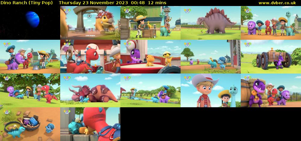 Dino Ranch (Tiny Pop) Thursday 23 November 2023 00:48 - 01:00