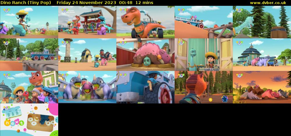 Dino Ranch (Tiny Pop) Friday 24 November 2023 00:48 - 01:00