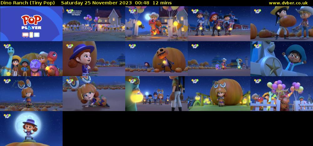 Dino Ranch (Tiny Pop) Saturday 25 November 2023 00:48 - 01:00