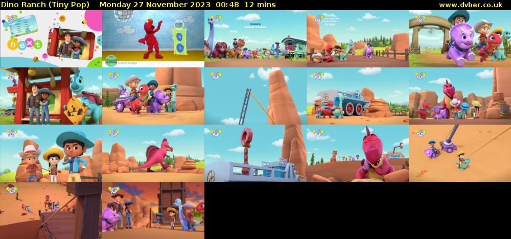 Dino Ranch (Tiny Pop) Monday 27 November 2023 00:48 - 01:00