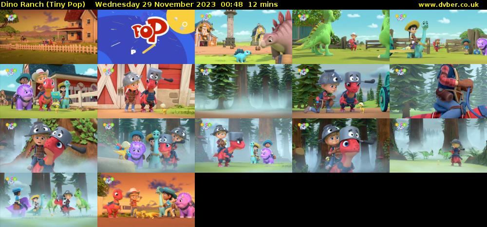 Dino Ranch (Tiny Pop) Wednesday 29 November 2023 00:48 - 01:00