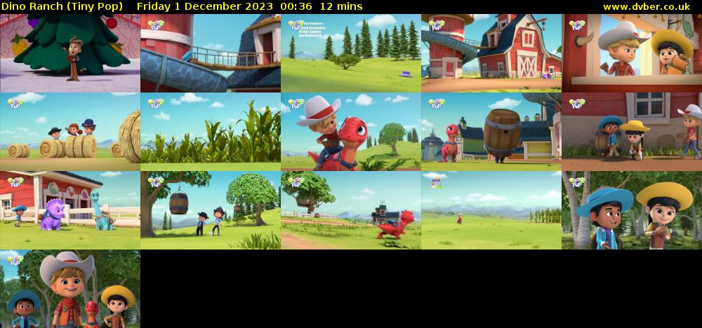 Dino Ranch (Tiny Pop) Friday 1 December 2023 00:36 - 00:48