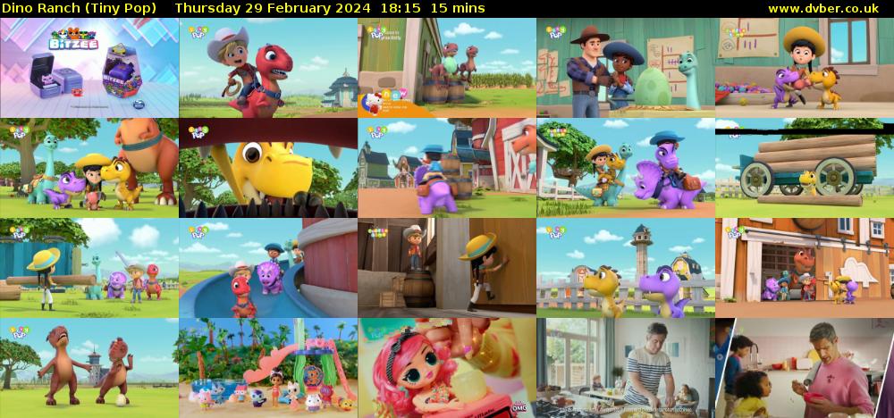 Dino Ranch (Tiny Pop) Thursday 29 February 2024 18:15 - 18:30