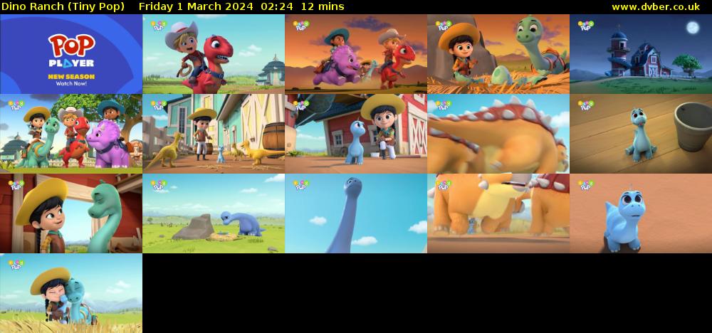 Dino Ranch (Tiny Pop) Friday 1 March 2024 02:24 - 02:36