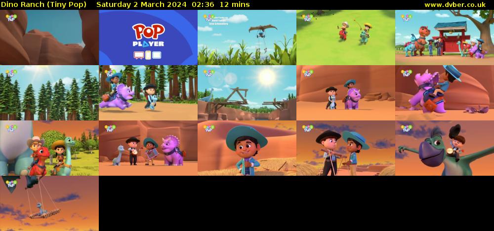 Dino Ranch (Tiny Pop) Saturday 2 March 2024 02:36 - 02:48