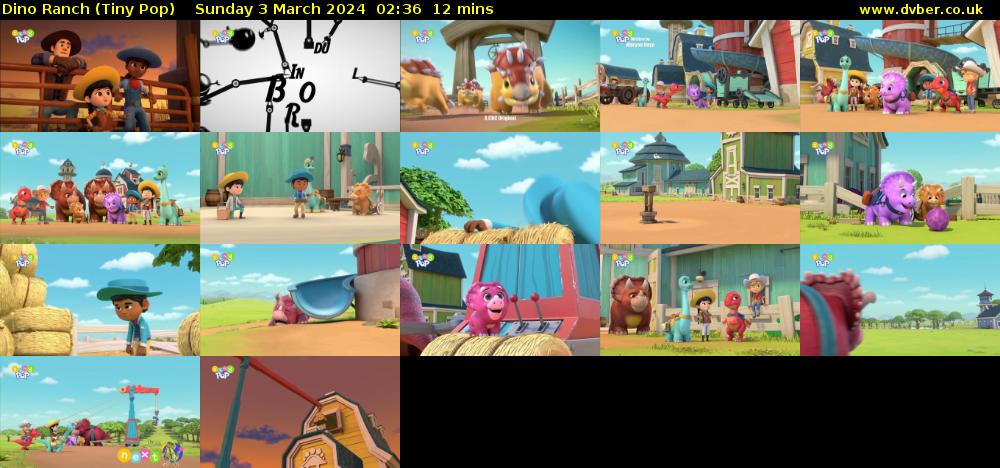 Dino Ranch (Tiny Pop) Sunday 3 March 2024 02:36 - 02:48