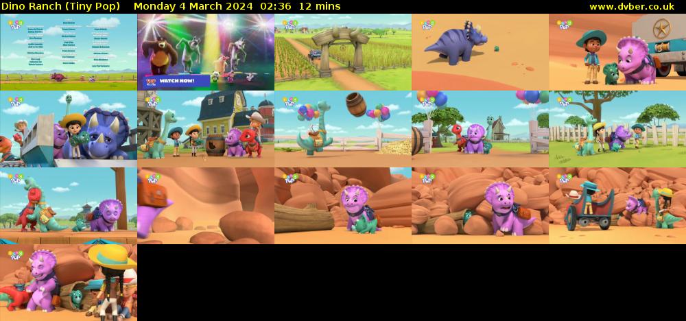 Dino Ranch (Tiny Pop) Monday 4 March 2024 02:36 - 02:48