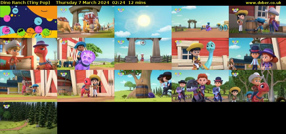 Dino Ranch (Tiny Pop) Thursday 7 March 2024 02:24 - 02:36