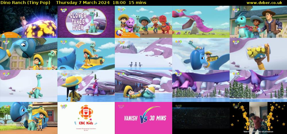 Dino Ranch (Tiny Pop) Thursday 7 March 2024 18:00 - 18:15