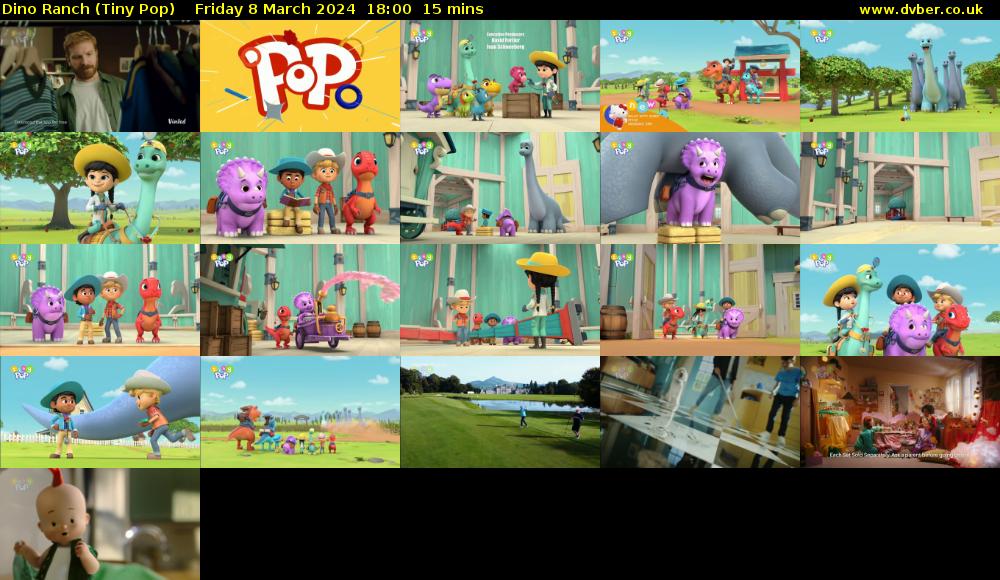 Dino Ranch (Tiny Pop) Friday 8 March 2024 18:00 - 18:15