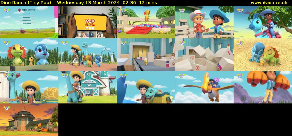 Dino Ranch (Tiny Pop) Wednesday 13 March 2024 02:36 - 02:48