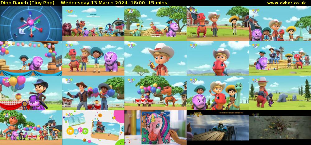 Dino Ranch (Tiny Pop) Wednesday 13 March 2024 18:00 - 18:15