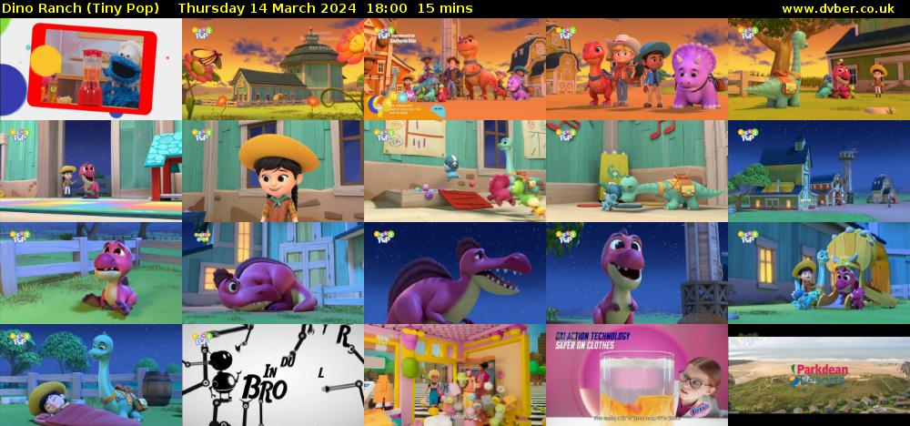 Dino Ranch (Tiny Pop) Thursday 14 March 2024 18:00 - 18:15