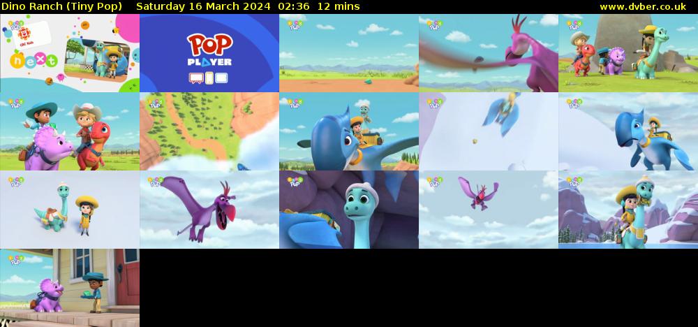 Dino Ranch (Tiny Pop) Saturday 16 March 2024 02:36 - 02:48