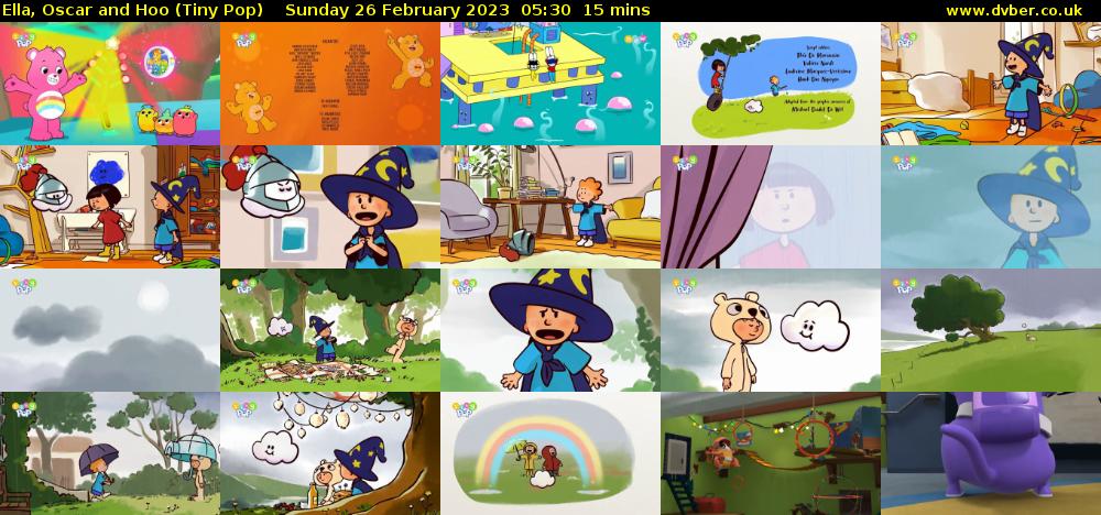 Ella, Oscar and Hoo (Tiny Pop) Sunday 26 February 2023 05:30 - 05:45
